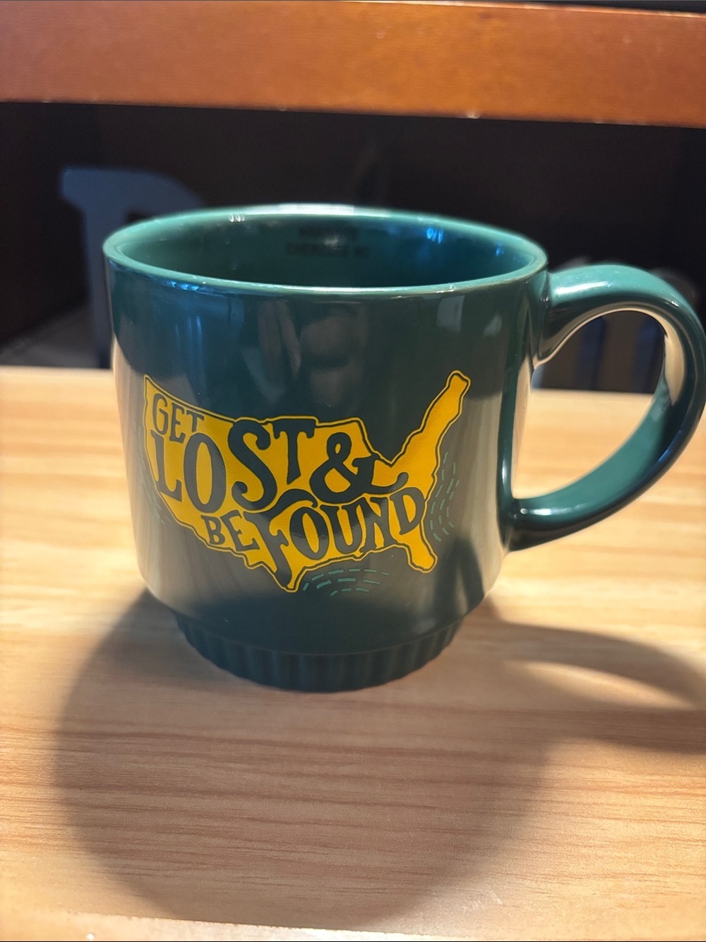 Get Lost & Be Found Green Ceramic Mug